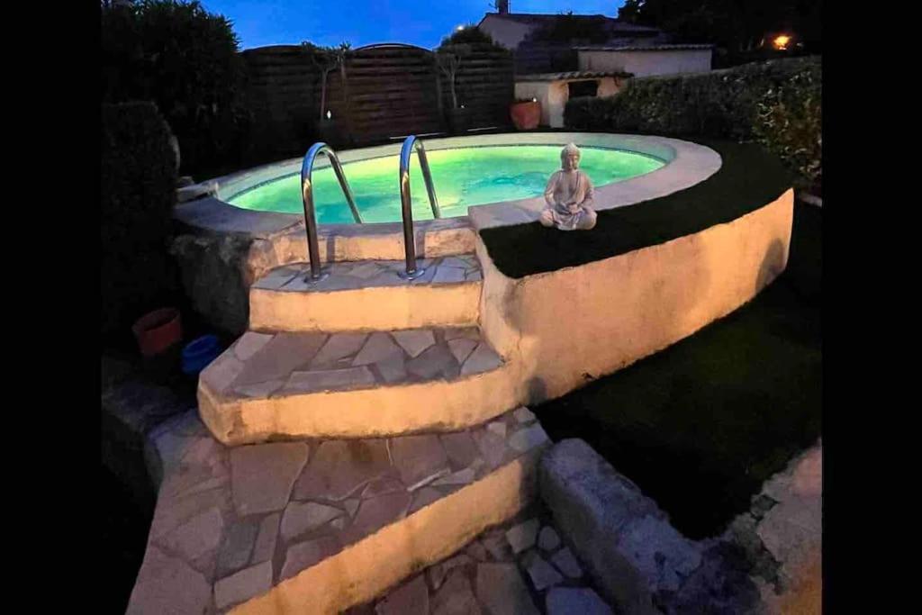 Piscine Cosy, 3 Chambres, 3 Sdb, Havre De Paix A 10 Min Des Plages Mauguio Exterior photo